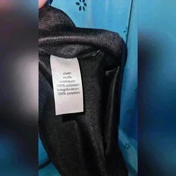 Maurices Women's Sundress Knee Length Blue w/ Flowers Black Slip Spaghetti XS - Picture 6 of 7